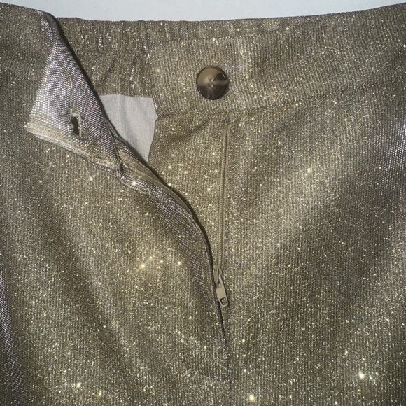 Vince Camuto Womens M Trousers Metallic Holiday New Years Maximalist Statement - Picture 10 of 11